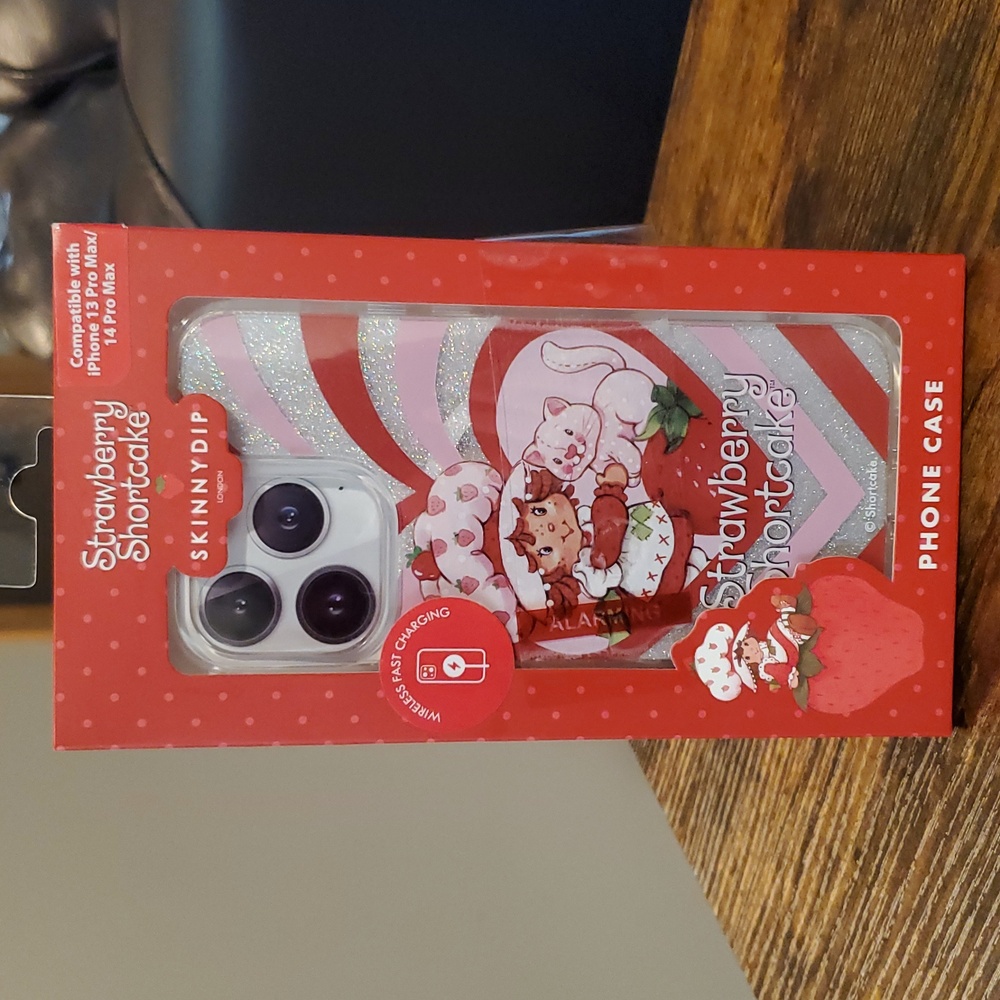NWT Skinnydip London Strawberry Shortcake Phone Case, iPhone 13 or 14 Pro Max